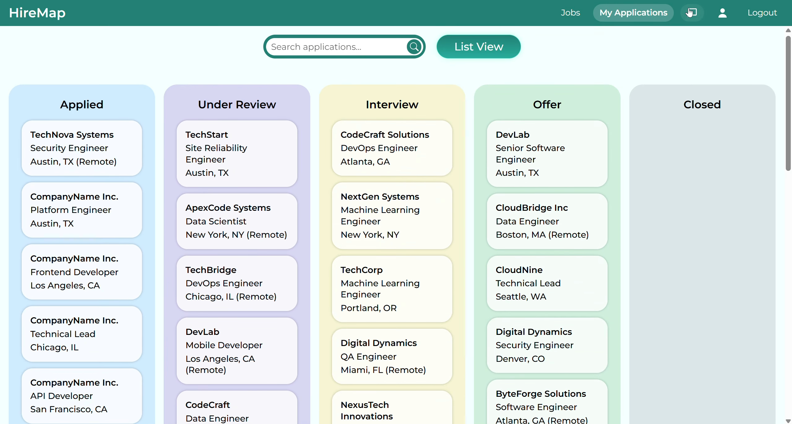 Kanban view